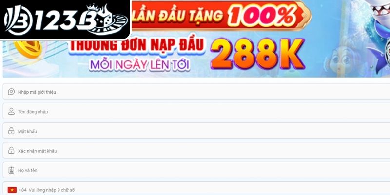 Điền thông tin theo form chuẩn